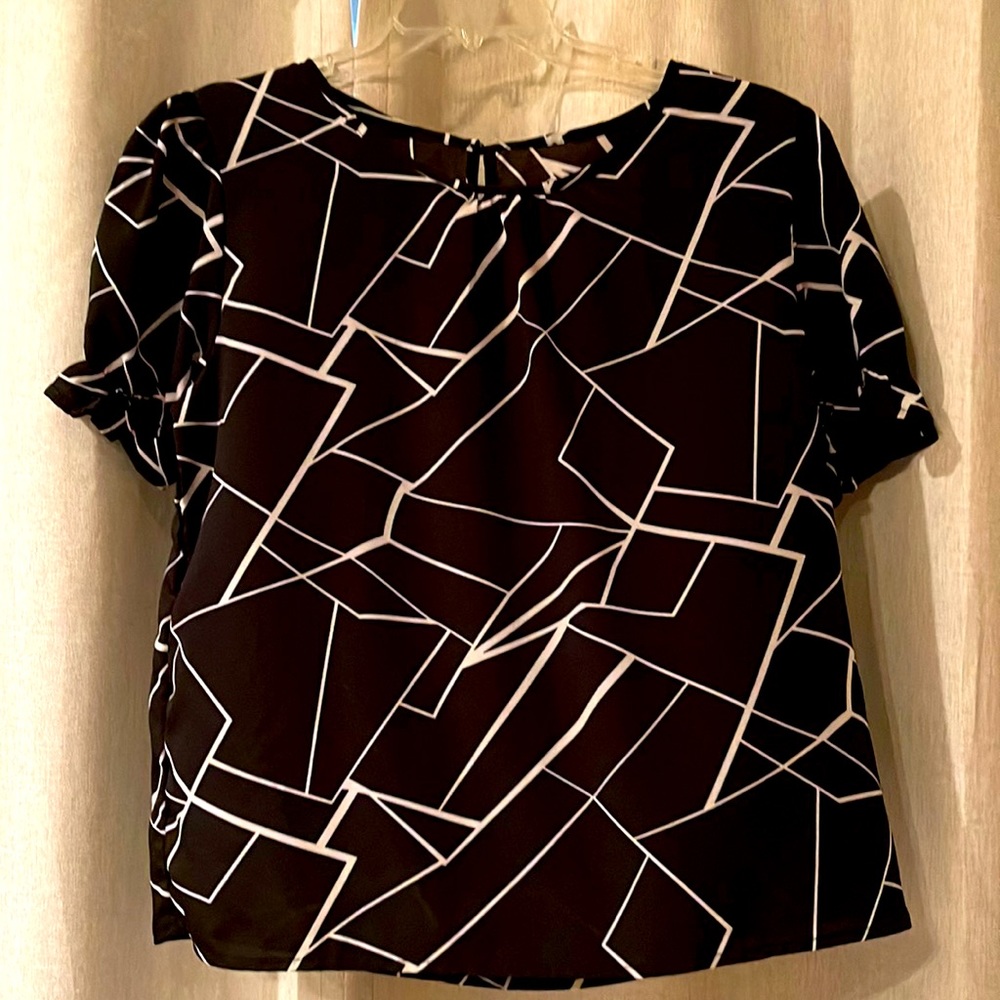 Nice black and white blouse